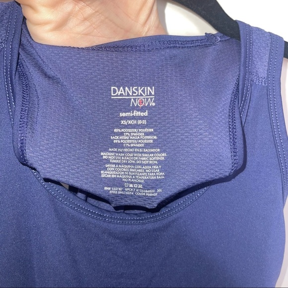 DANSKIN NOW Black Semi-Fitted Tank XS - Picture 5 of 7